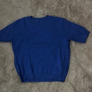 Classic Blue Crewneck Sweater for women